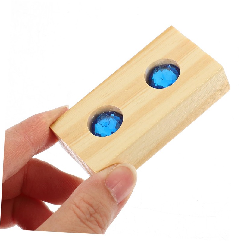 BESTonZON 1 Set Wooden Rainbow Blocks Stacking Blocks Rainbow Gemstone