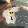 TQUXNGA Schöner Plüsch-Sonnenbrillen-Anhänger, Plüsch-Ornament, Anhänger, Auto-Schlüsselanhänger, Rucksack-Dekoration, Taschenanhänger, Siehe ausführliche