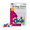 Charles Leonard Map Tacks - Tacks 3/8" Head - 20/Card,