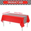 2 Pack Race Car Table Cloth Birthday Party Decorations, 54x108