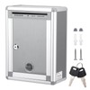 Wall Mount Mailbox, Lockable Secure Post Box, Letter Box for