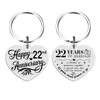 Tangvo 22nd Anniversary Keychain - Happy 22 Years Wedding Anniversary