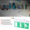 Acrylic LED Emergency Exit Lighting Sign Safety Evacuation Indicator Light