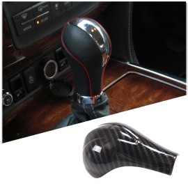 carmotion88 For Infiniti QX80 13-17 Car Gear Shifter Knob Cover ABS Carbon Decorate Trim Kit
