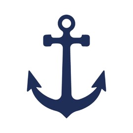 Tattwo.me - 2 Week Waterproof Temporary Tattoos - Anchor - EU Compliant - Plant Ink - Tattoo Base Size: 5 x 5 cm (P0439)