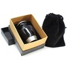 Black with Brushed Metal Accent Cremation Urns for Men and