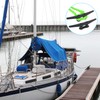 BALAVA Boat Cleats 6 inch,Boat Dock Cleats,Electrophoretic Coated Black Dock
