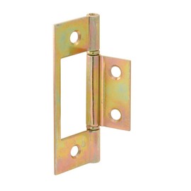 Prime-Line Non-Mortise Hinge Brass Plated 3" L X 1"W Incl 2 Card