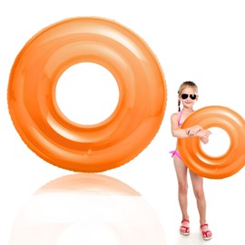 Pool Inflatables Swimming Rings for Kids Toddlers,70cm Orange Inflatable Pool Float Rubber Ring 3-10 Year,Color Flotation Tubes Rings Pool Floaties Toy for Girl Boy Summer Beach Pool Party Water Sport