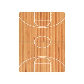 Coikll Fitted Crib Sheets for Boys Girls, Basketball Court Soft Breathable Mattress Cover for Standard Crib & Toddler Bed Mattress, 52 * 28 in.