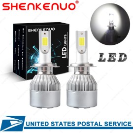 SHENKENUO A Pair H7 LED COB Headlight Bulb For Kia Optima Sedona Sportage Sorento