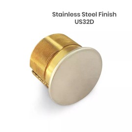 Premier Lock MS06 1 1/8" Dummy Mortise Cylinder Solid Satin Chrome Finish US26D