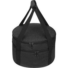 Insulated Double Decker Casserole Carrier - Hot or Cold Food, Pie & Salad Bowl Holder - Perfect for Parties/Picnics