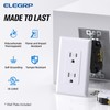 ELEGRP Decorator Wall Receptacle Outlet, Tamper Resistant 15A 125V Standard