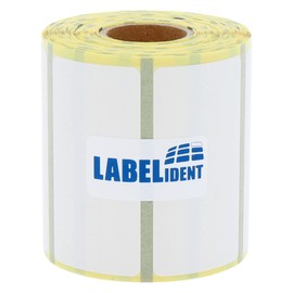 Labelident Thermal Labels 50.8 x 25.4 mm, Same Format with Zebra 3007842-T - 430 Zebra Printer Labels on 0.75 Inch (19 mm) Roll for Mobile Printers