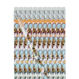 Fun Express Bee Pencils #2 Pencils for Kids - 24 pieces bee party favors