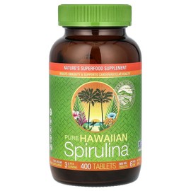 Nutrex Hawaii Pure Hawaiian Spirulina 500mg 400 Tablets Superfood, 1 ea / Nutrex Hawaii 뉴트렉스하와이 퓨어 하와이안 스피루리나 500mg 400 정 슈퍼푸드, 1개