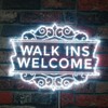 ADVPRO Walk-Ins Welcome OPEN Barber Nail Hair RGB Dynamic Glam