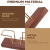 PUNNIO Coffee Filter Holder Storage, Black Walnut & Brass Rack