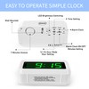 LED Clock, Alarm Clock for Kids, 1.2inch Green LED Digital