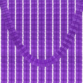 PATIKIL 9.8ft Four-Leaf Garland, 12 Pack Tissue Paper Hanging Flower Garland Reusable Streamers for Party Wedding Backdrop Decorations, Dark Purple