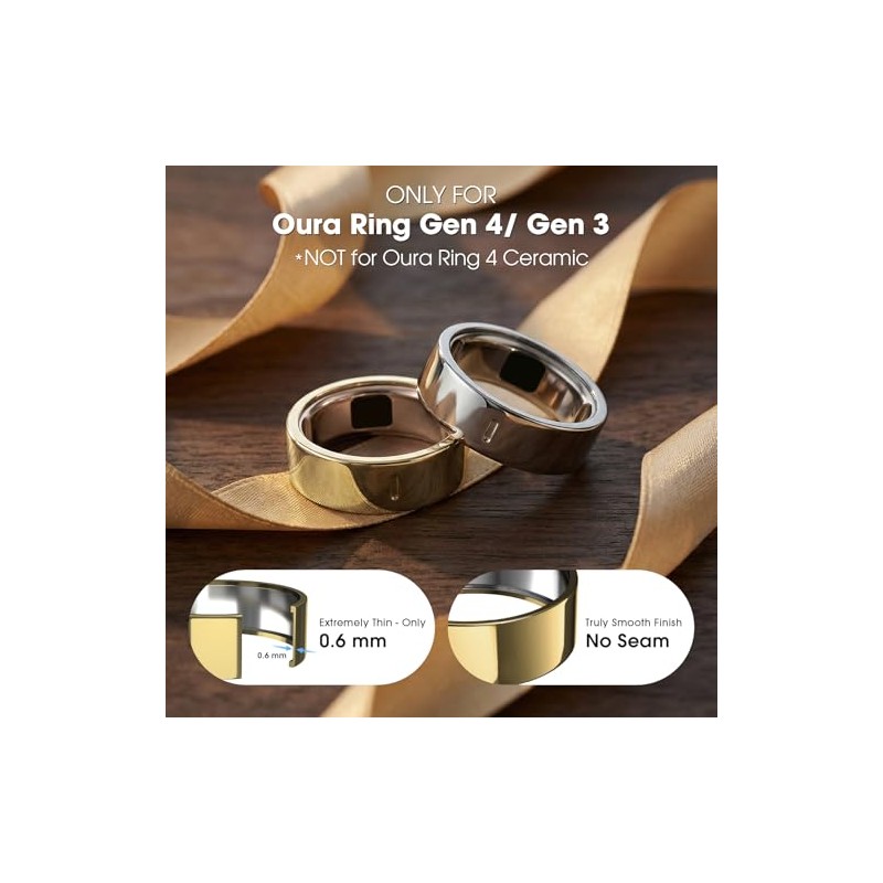 Ultra-Thin TPU Ring Covers for Oura Ring - 4 Pack