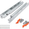 TOUCH Undermount Drawer Slides, Self-Soft Close (1 Pair, 15 Inch