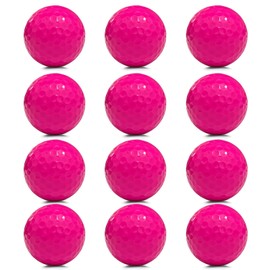 ZNLAKU Golf Ball Magenta Golf Ball 2-Piece Construction Color High Visibility Distance & Spin Control Golf Ball 3pcs/6pcs/12pcs Magenta