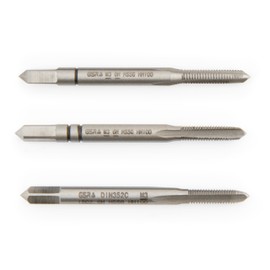 Professional Tap M3 Set HSSG 3 Pieces, Tap Cutter | Tap, Middle and Finishing Taps | Hand Tap Set Metric M3