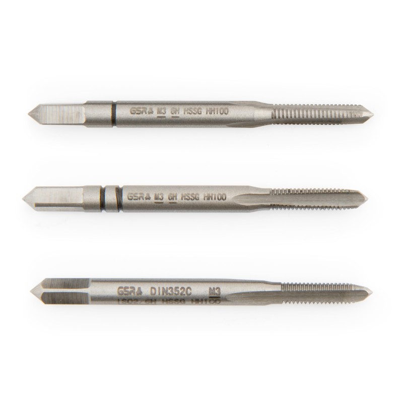 Professional Tap M3 Set HSSG 3 Pieces, Tap Cutter |