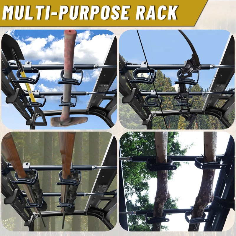 StarknightMT UTV Gun Rack - UTV Overhead Gun Holder Roof