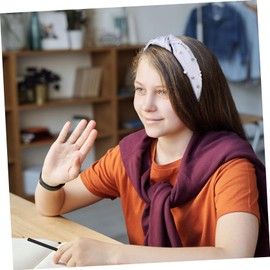 Vaguelly 3pcs Knotted Pearl Headbands Set for Women Fashionable Hair Accessories Blue and Khaki for Daily Wear Makeup and Special Occasions