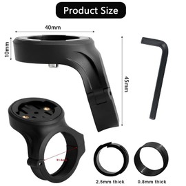 Tadpolez Bicycle Seat Post Holder Rear Light Bicycle Radar Mount, Bicycle Mount Stem Holder, Aluminium Rear Light Holder, Suitable for Varia Radar RTL510/515 and RVR315