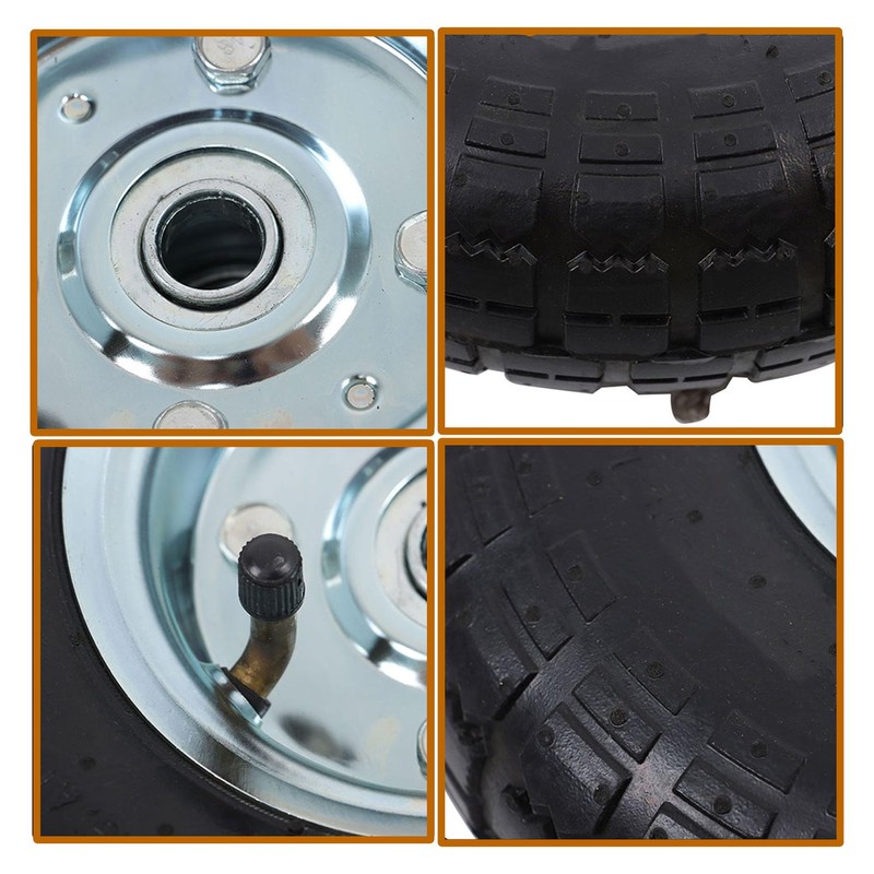 kimllier Black Inflatable All Terrain Generator Wheel Kit Replacement for