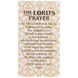 Dicksons The Lords Prayer KJV, Tan/White 5 x 2.75 Inch Vinyl Refrigerator Magnet