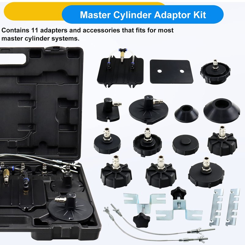 JoyFans Brake Bleeder Kit, Portable Air Pressure Pneumatic Brake Bleed