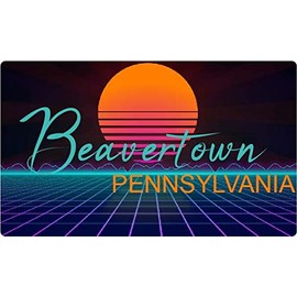 Beavertown Pennsylvania 4 X 2.25-Inch Fridge Magnet Retro Neon Design