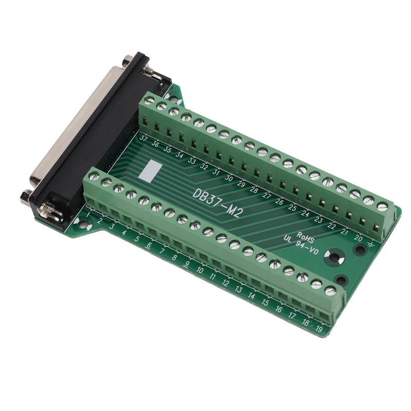 DB37 Breakout Connector Terminal Board Straight PCB Insulated Anti Interference