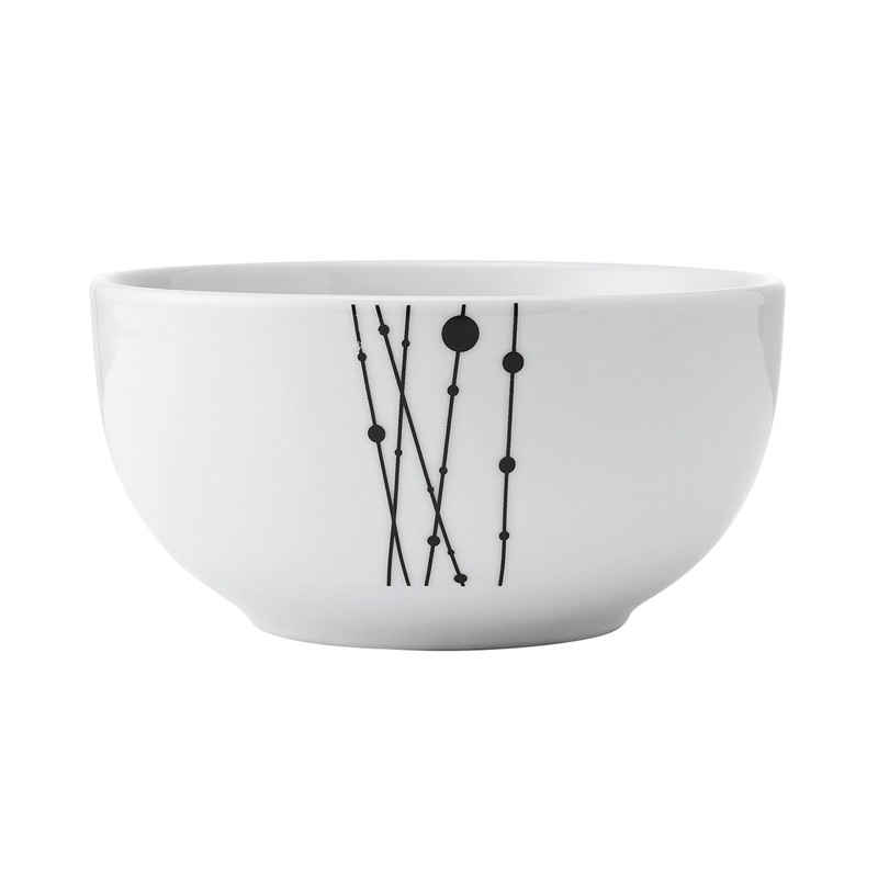 Studio Nova Linear Symphony 12 Piece Dinnerware Plate Bowl Set,