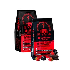 Peligro Specialty Coffee: High Voltage Colombian Coffee - Intense Flavor, 2 Pack 454g Whole Bean