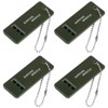 BBTO Pack of 4 Emergency Whistle, Survival Whistle, Loud Emergency