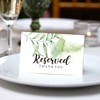 TENTADO Reserved Table Tent Card, 10 Pack, 4"x6", Green, Paper,