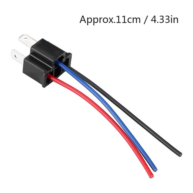 Male Socket H4 Male Head Extension Socket with Wiring Harness