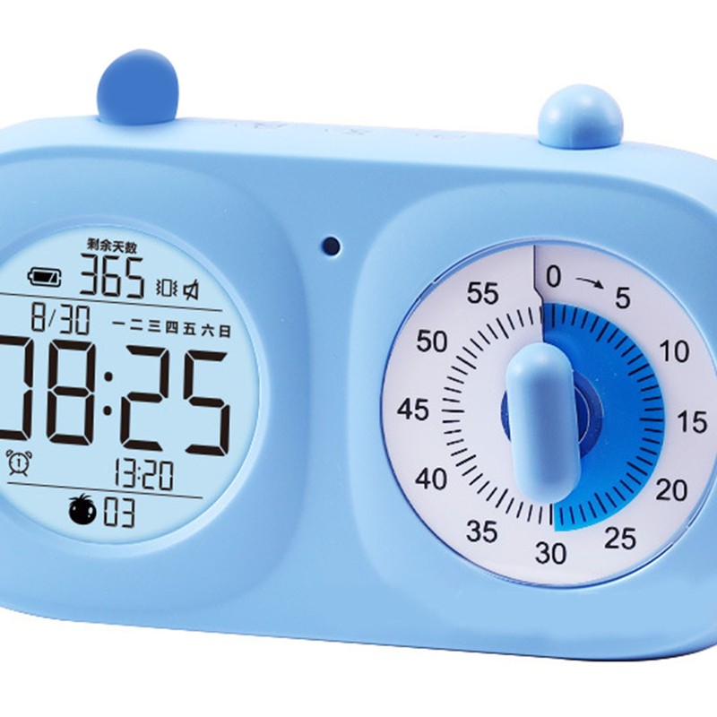 Dual Screen Visual Timer Multi Function Timing Countdown Clock Electronic