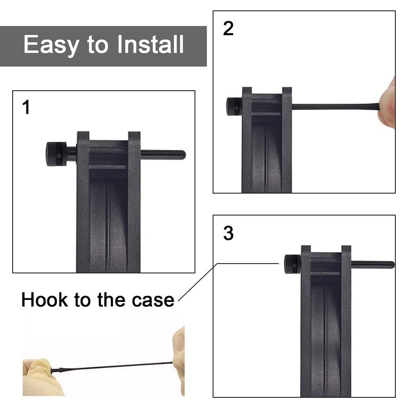 eMagTech 100pcs 43mm&65mm Rubber Fan Mount CPU Fan Mounting Pin