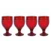 Fitz and Floyd Trestle Glassware Ornate Goblets, 4 Count (Pack