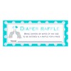 30 Diaper Raffle Cards Elephant Baby Shower Teal Blue