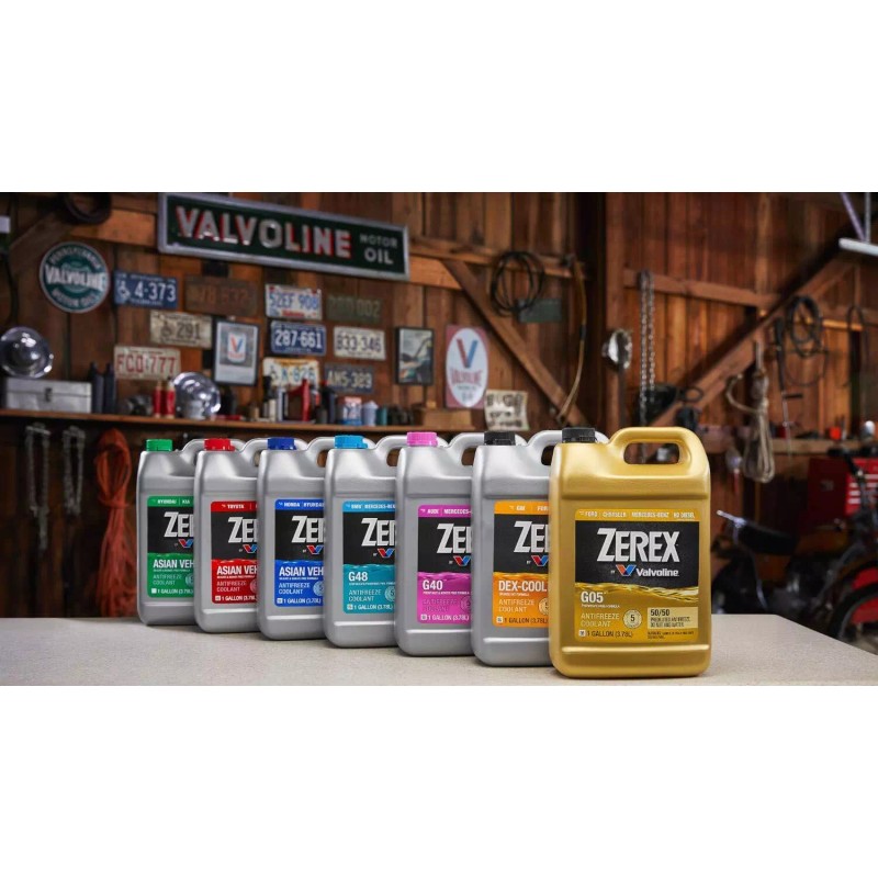 ZEREX Asian Red Antifreeze Coolant Long Life Silicate Free 1