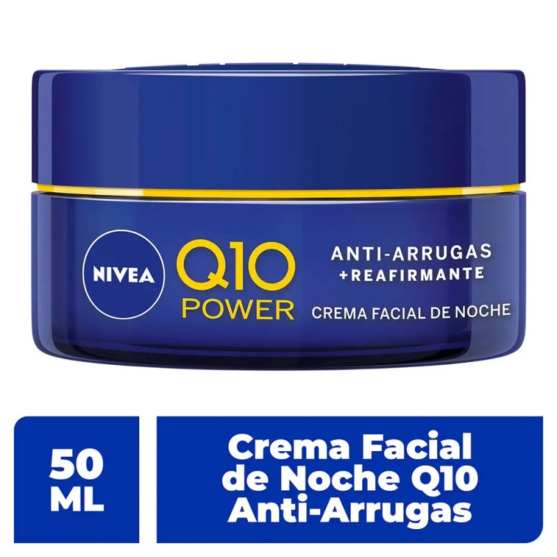 Nivea Q10 Power Crema Facial de Noche, Todo Tipo de