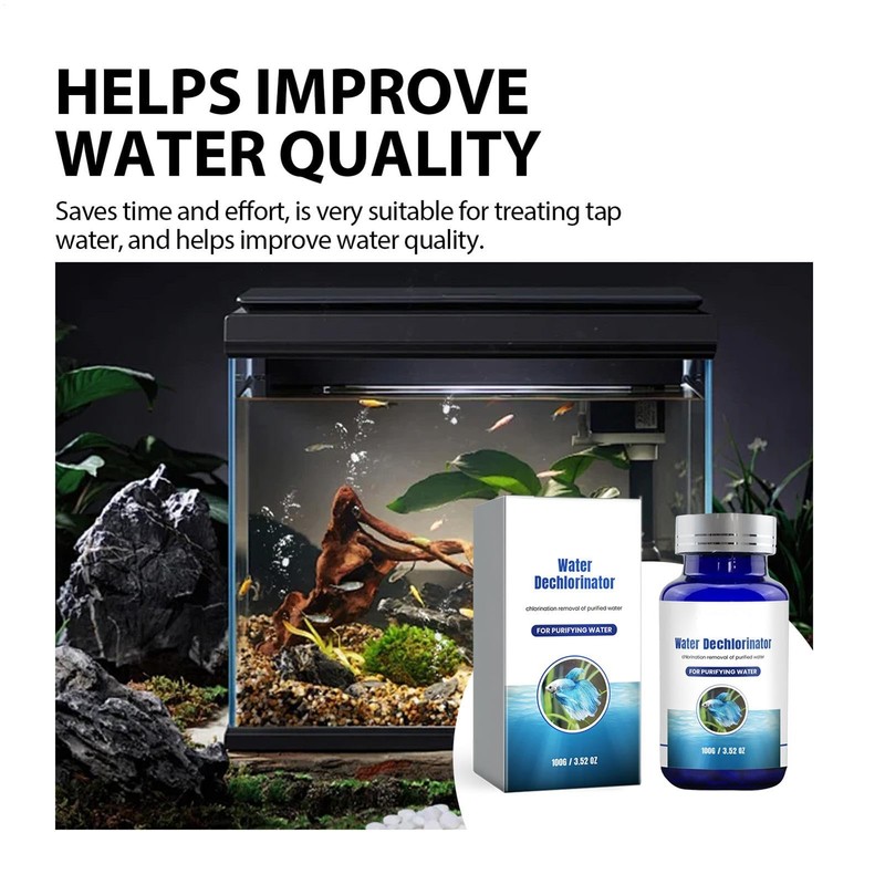 Water Purifying Tablets for Aquariums - 100g Powerful Fish Tank